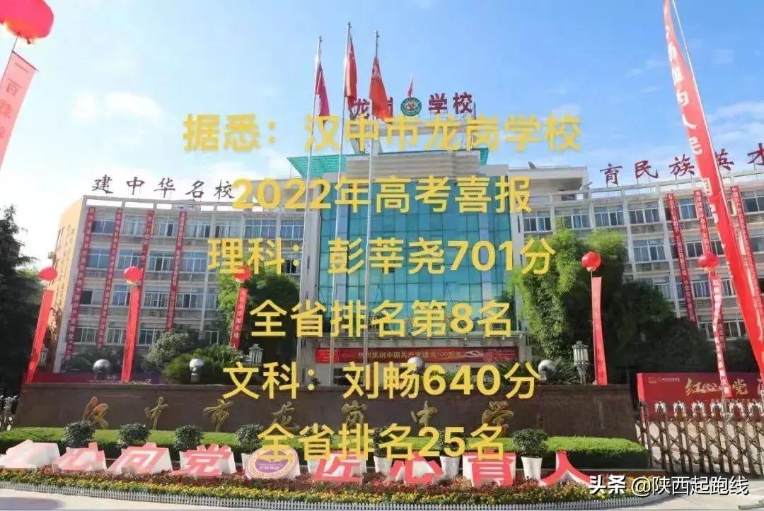 2022年高考陕西省各学校（理科）高分段人数汇总