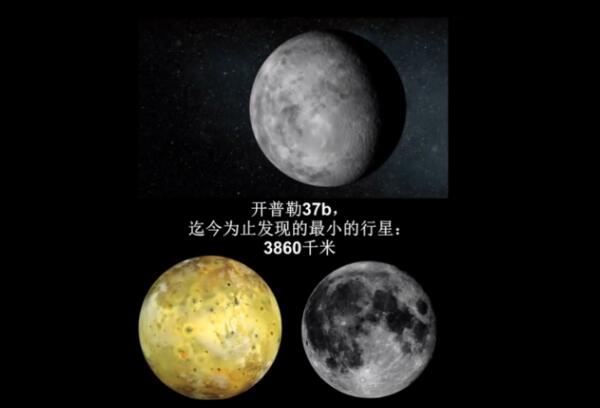 已发现的最小的星球是哪个，开普勒37b/直径3860千米