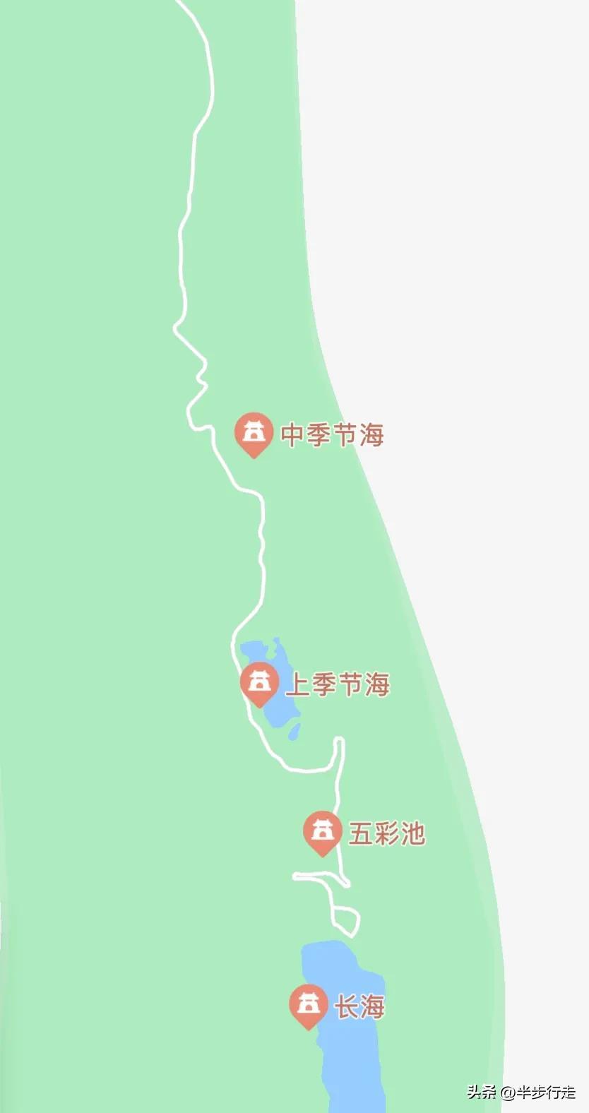 九寨沟沟内游览线路（九寨沟精华旅行攻略图）