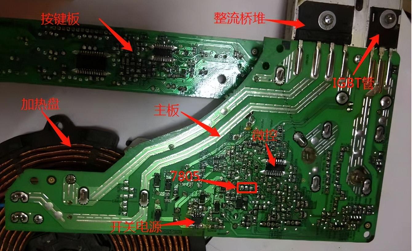 电磁灶维修(美的C21-WT2103A电磁炉维修记录（一）)