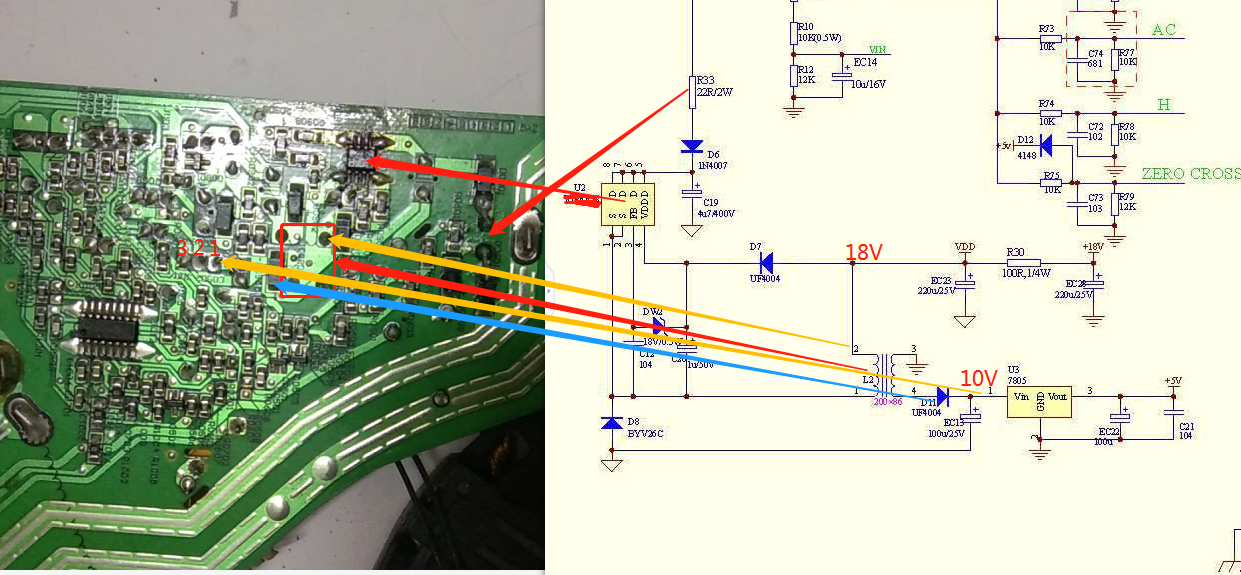 电磁灶维修(美的C21-WT2103A电磁炉维修记录（一）)