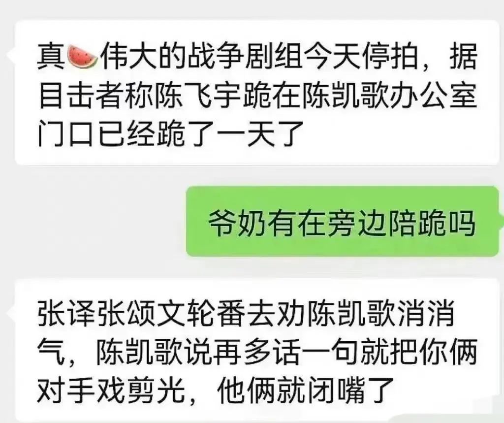 陈凯歌儿子(陈飞宇与站姐后下来了，陈凯歌生气了，女方也报警了)