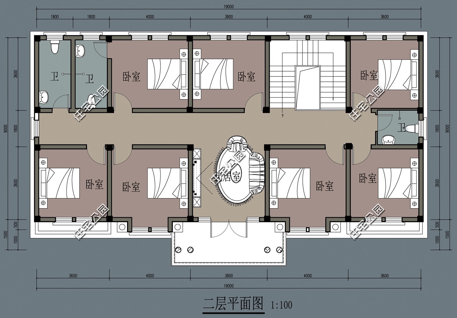 农村建房，宅基地14*20米，要求厨房不在套内，如何设计？