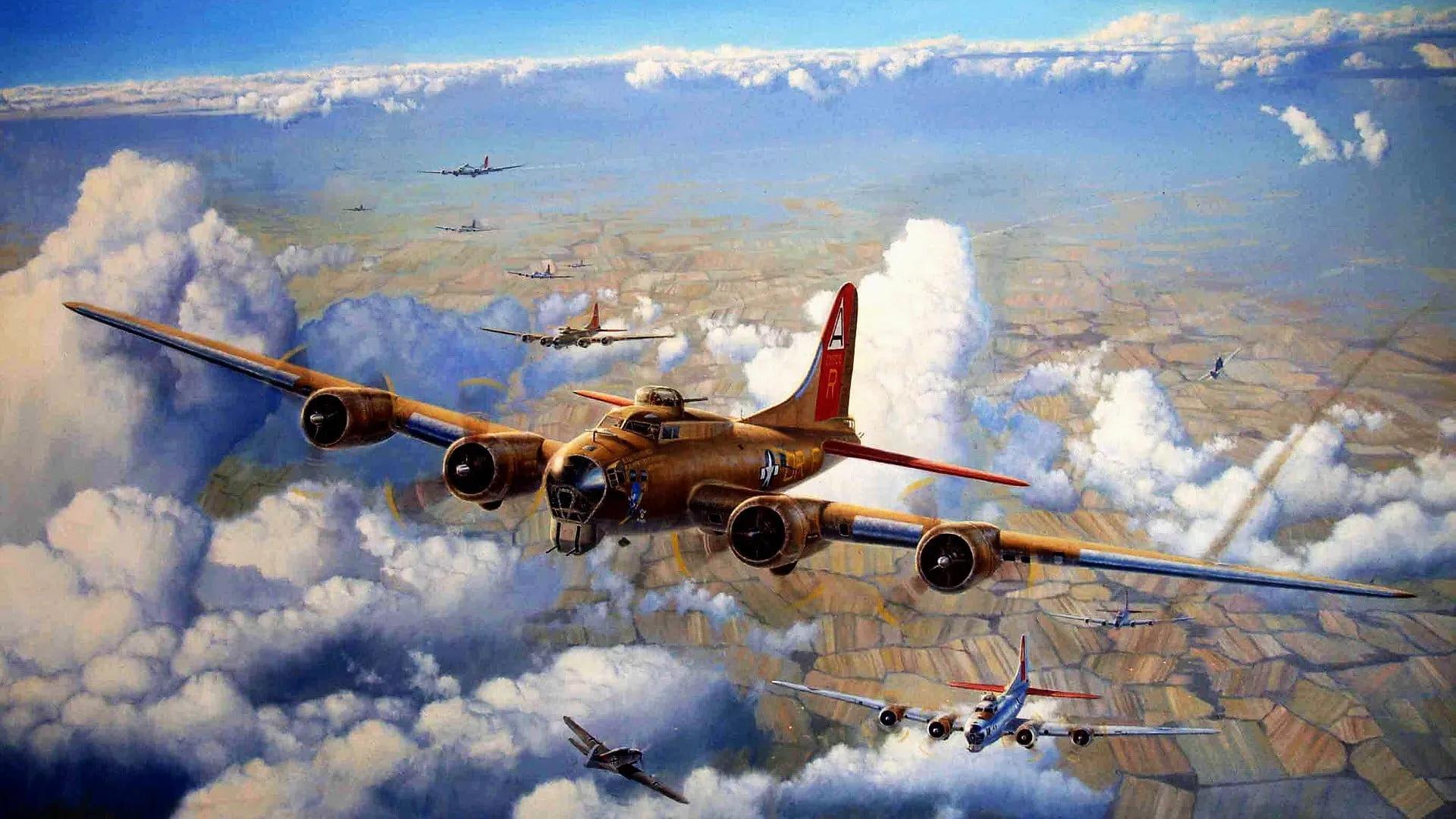 空中轰炸机(B-17“空中堡垒”轰炸机彩色图集（140图）)