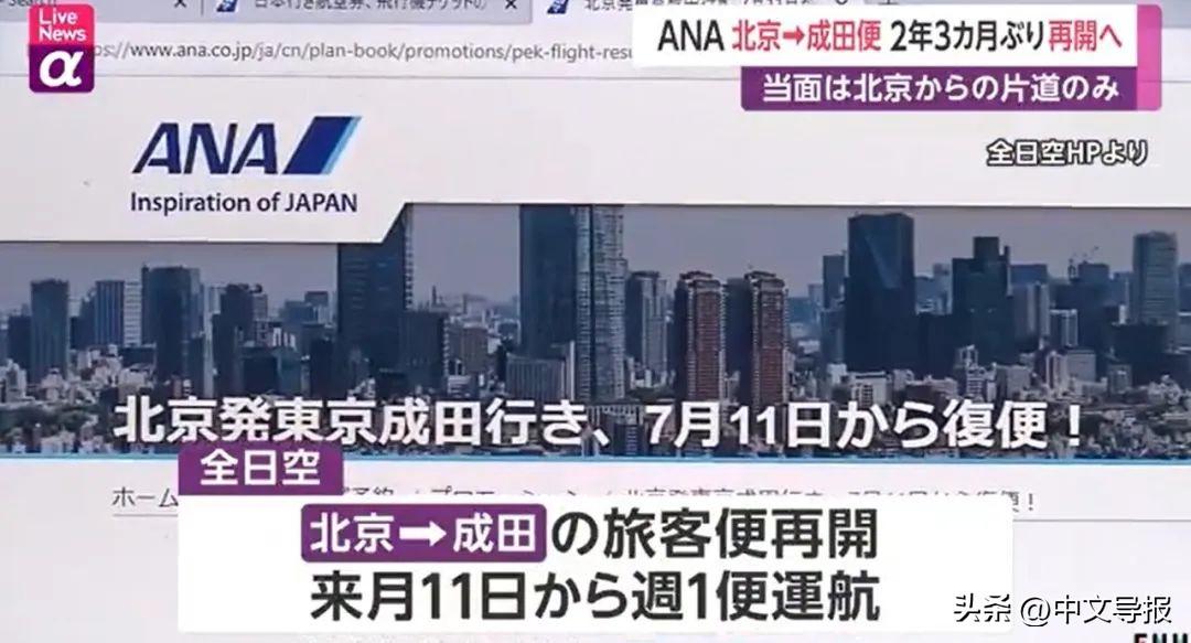 成田空港(全日空北京-东京成田航线时隔两年多复飞：8月中日航班复航或增开)