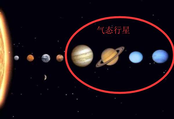 气态行星有哪几个，八大行星中就有4个/距离太阳最远