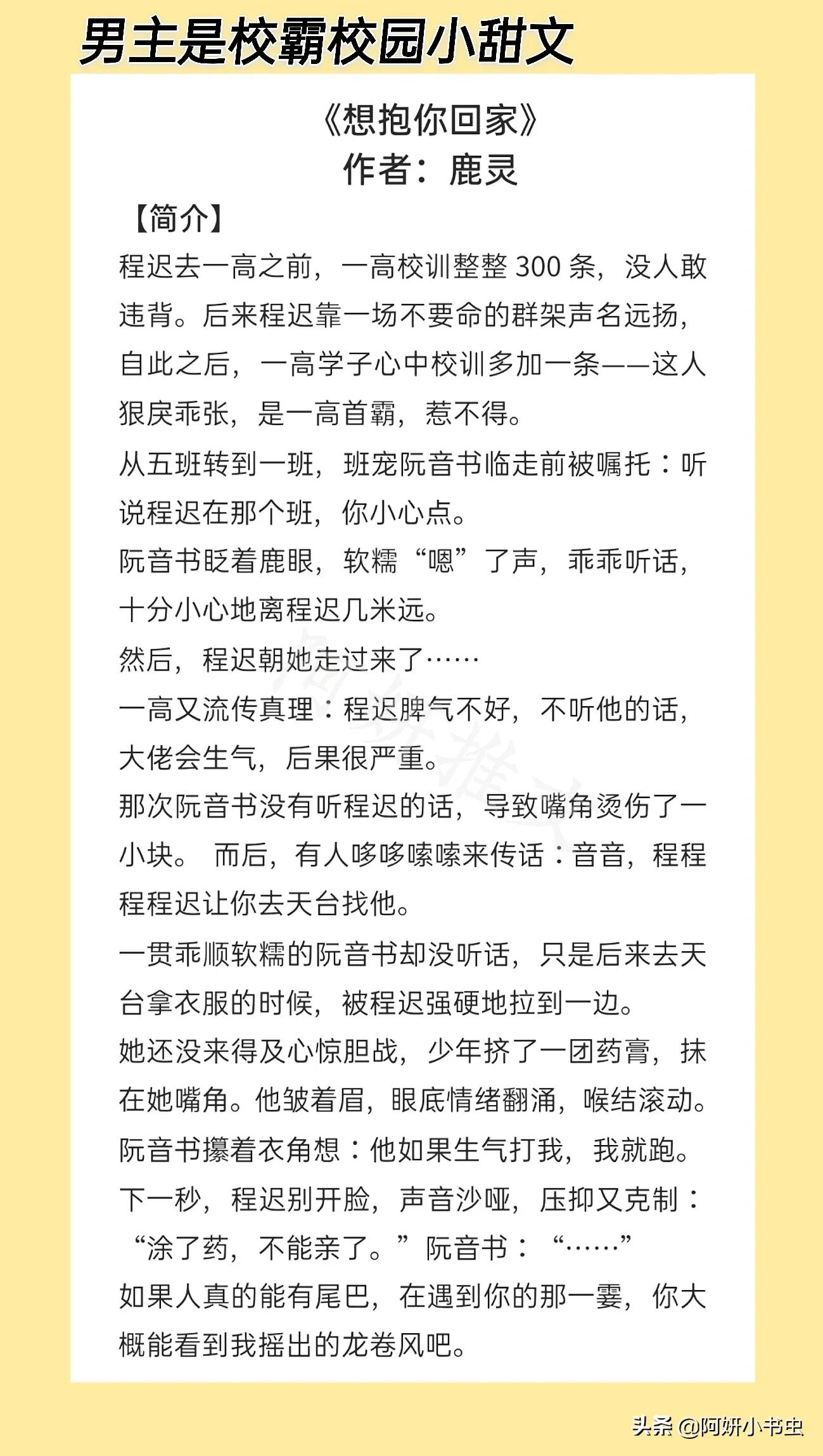 男主是校霸校园甜文:《月亮幻想症》脸盲症小学神x非典型校园大佬