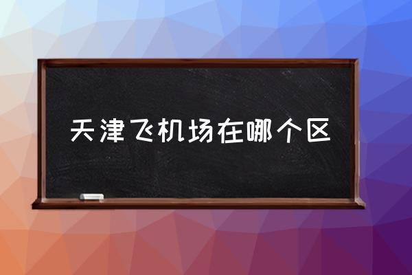 天津飞机场在哪个区,天津有几个飞机场？-第1张图片-索考网